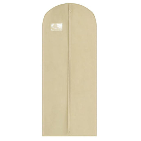 Husa de protectie haine Cosma, crem, 160 x 60 x15 cm burduf lateral