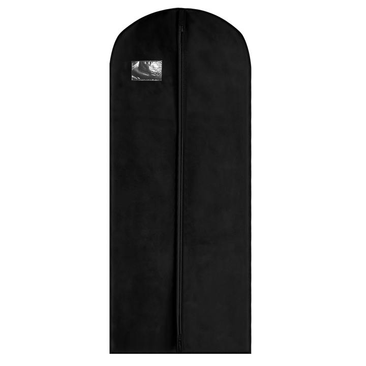 Husa de protectie haine Ama, 200 x 60 cm, negru