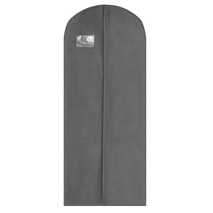 Husa de protectie haine Ama, 200 x 60 cm, gri