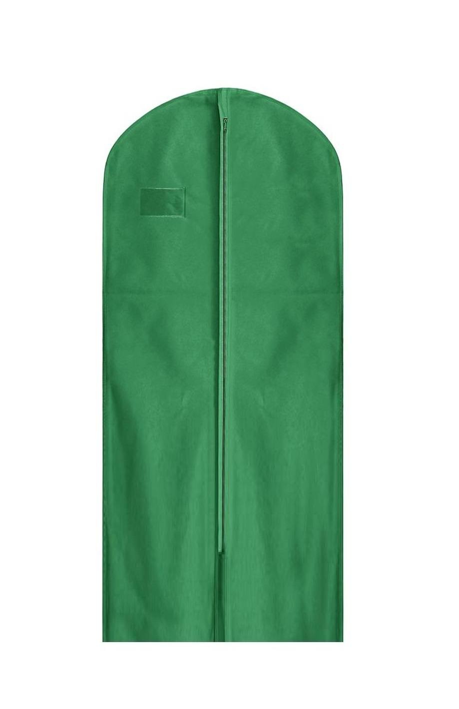 Husa de protectie haine Cosma, verde, 160 x 60 x15 cm burduf lateral